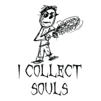 I Collect Souls Halloween Costume Word Design T Shirt Debie Paper Bag - 10 X 5 X 13 | Artistshot