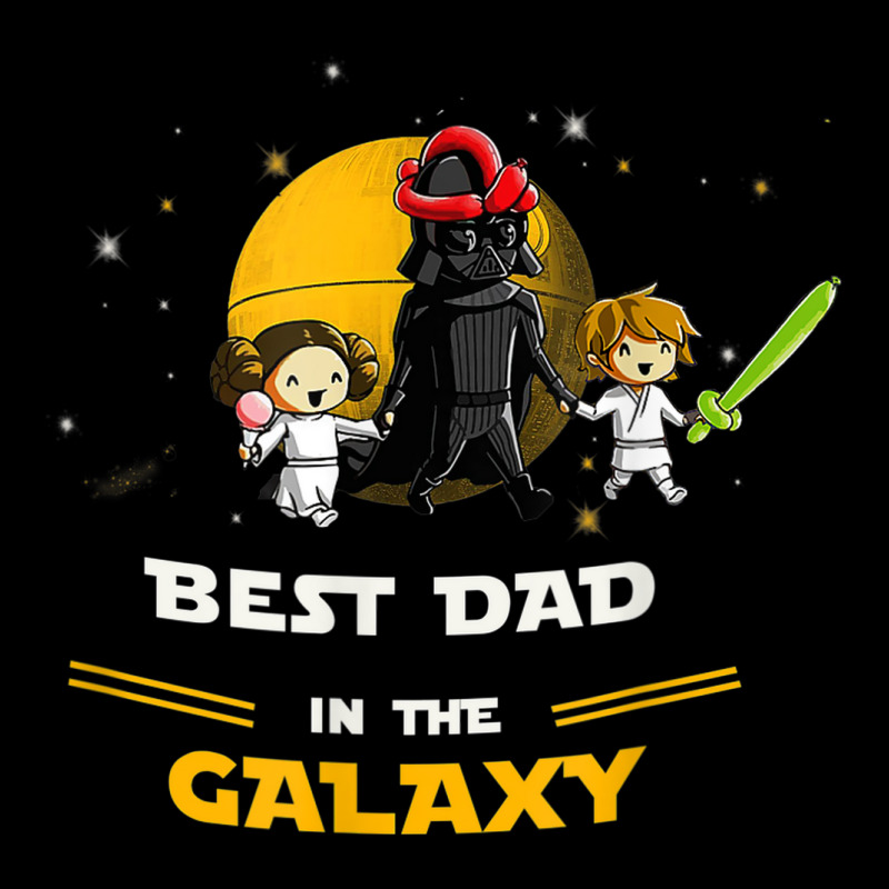 Father Daughter And Son   Best Dad In The Galaxy V-neck Tee | Artistshot