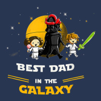 Father Daughter And Son   Best Dad In The Galaxy Men Denim Jacket | Artistshot