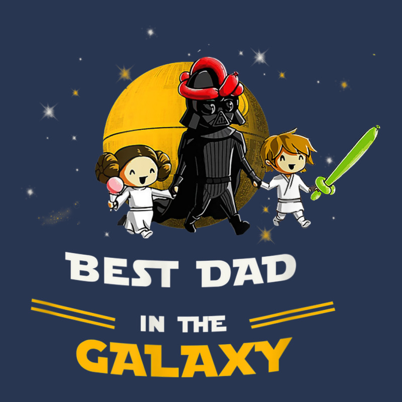 Father Daughter And Son   Best Dad In The Galaxy Men Denim Jacket | Artistshot