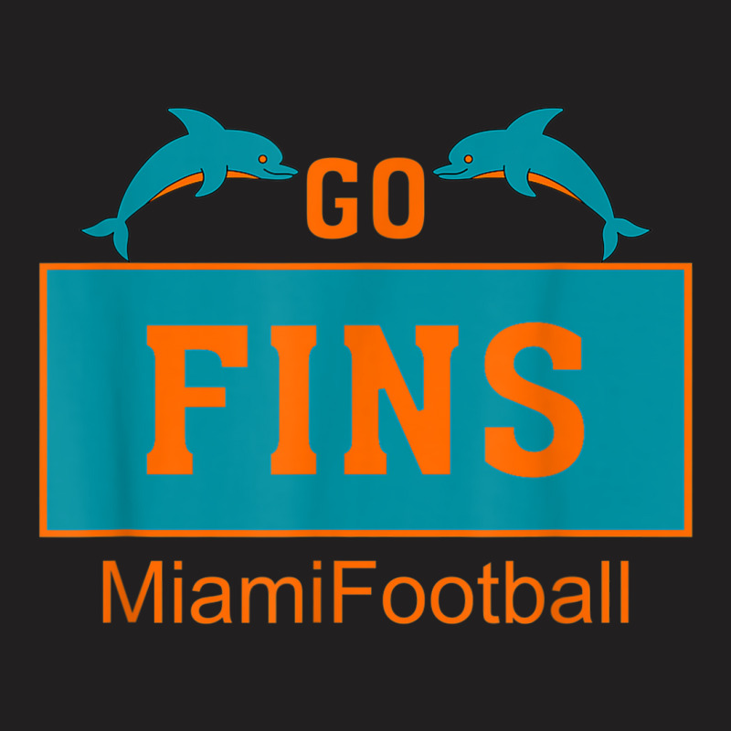 Fins Miami Florida American Football Dolphin Elements Animal T-shirt | Artistshot