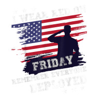 I Wear Red On Friday Remember Deployed American Flag Retro T Shirt Traveler Paper Bag -13 X 6 X 15 3/4 | Artistshot