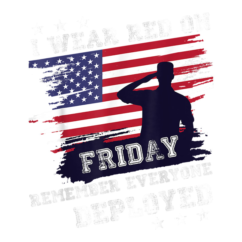 I Wear Red On Friday Remember Deployed American Flag Retro T Shirt Traveler Paper Bag -13 X 6 X 15 3/4 | Artistshot