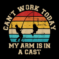 Fishing Cant Work Today My Arm Is In A Cast V-neck Tee | Artistshot