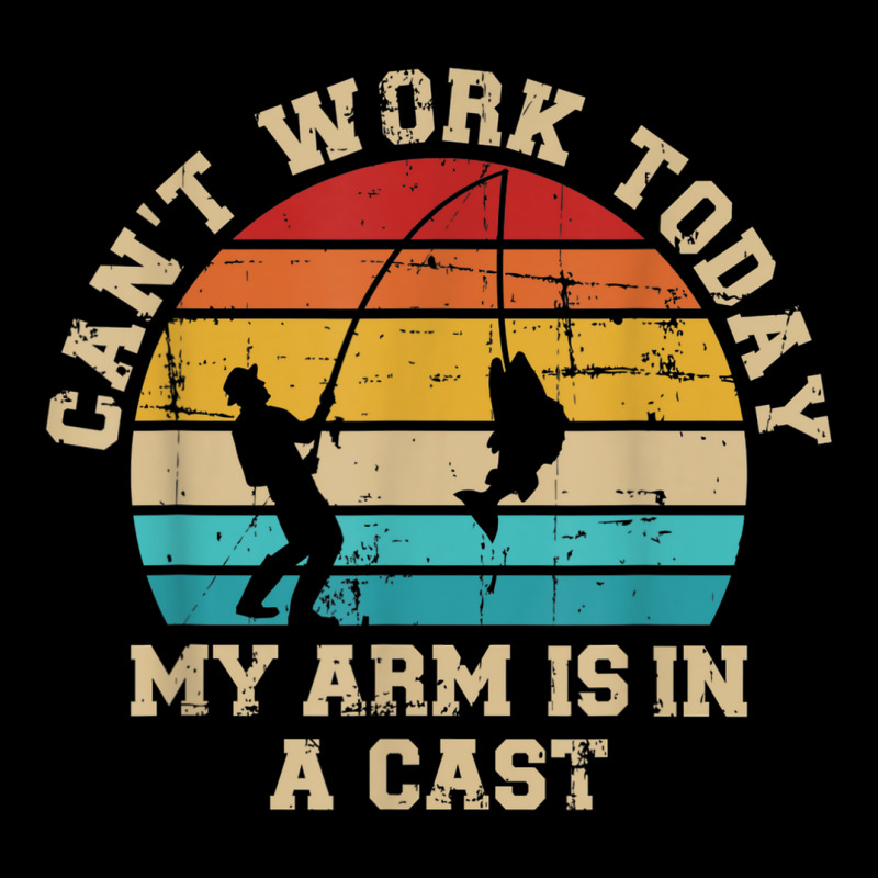 Fishing Cant Work Today My Arm Is In A Cast V-neck Tee | Artistshot