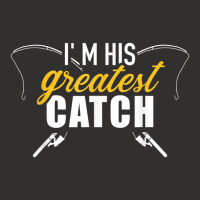 Fishing Im His Greatest Catch Husband Wife Couple Champion Hoodie | Artistshot