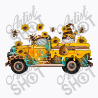 Western Bee Gnomes Truck Sunflowers Honeycomb Beehive Honey Turquoise T-shirt | Artistshot