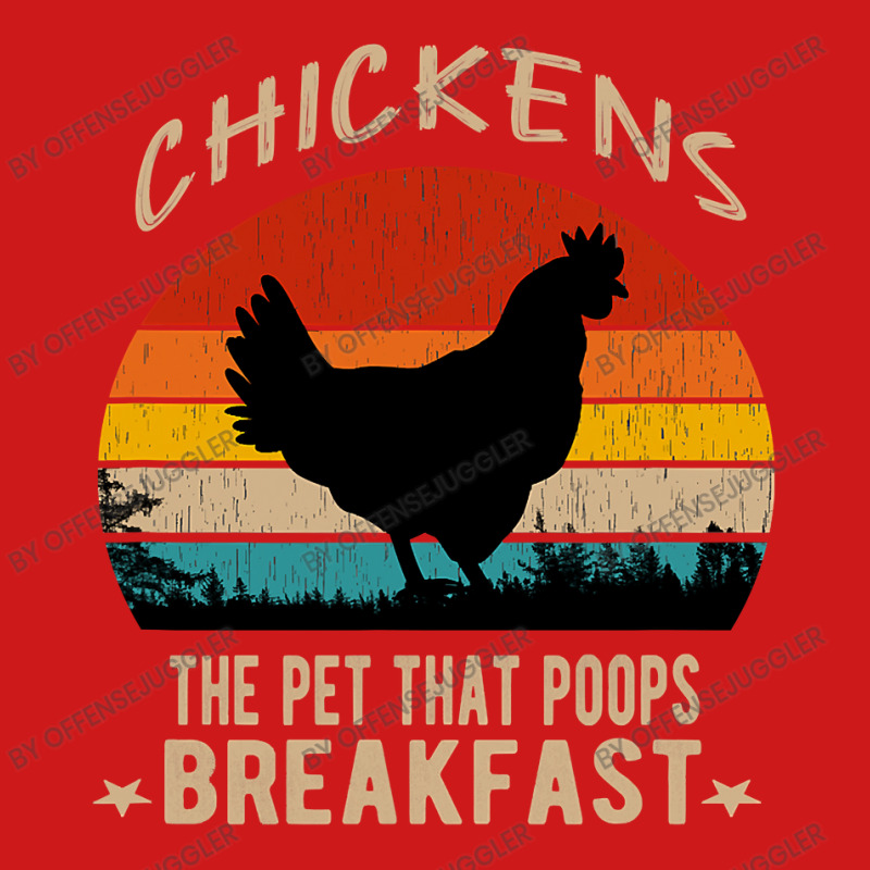 Chicken Cock Chickens The Pet That Poops Breakfast Funny Chicken Sayin Baseball Cap by offensejuggler | Artistshot