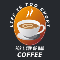 Coffee Design T  Shirt Life Is Too Short For A Cup Of Bad Coffee T  Sh Flat Bill Snapback Cap | Artistshot