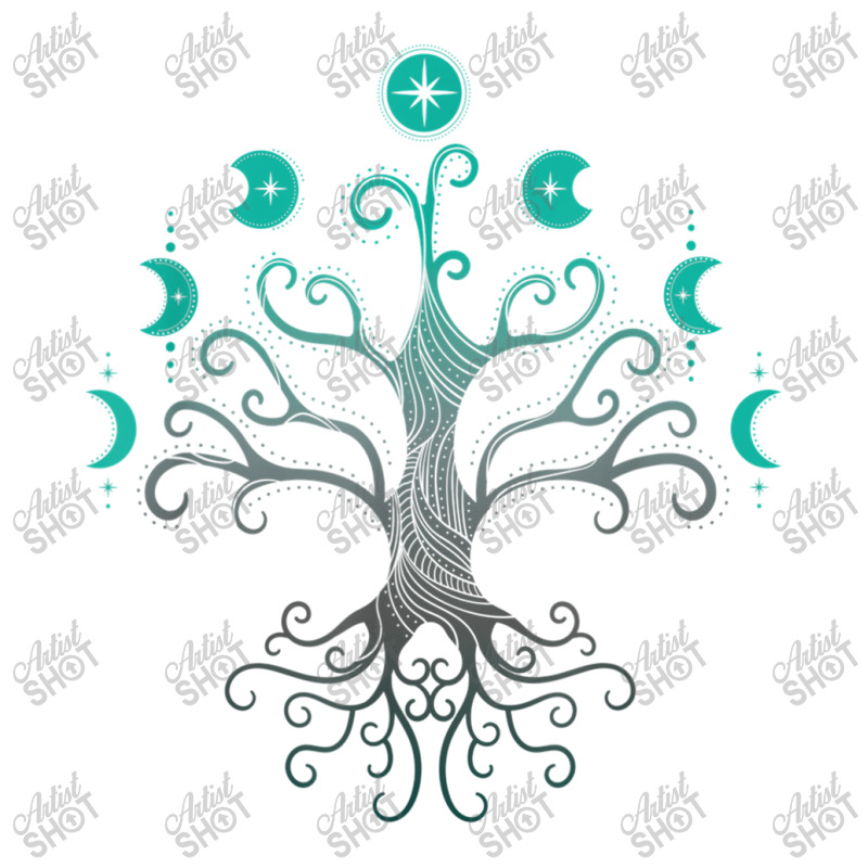 Viking Moon Phases Tree Viking Symbol Norsemen Danish Root Debie Paper ...