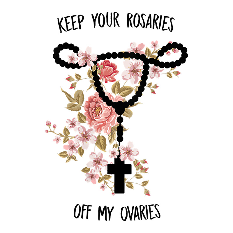 Womens Keep Your Rosaries Off My Ovaries Pro Choice Feminist Quote Tan Jumbo Paper Bag - 18 X 7 X 18 3/4 | Artistshot