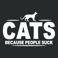 Cats   Because People Suck Women's Triblend Scoop T-shirt | Artistshot