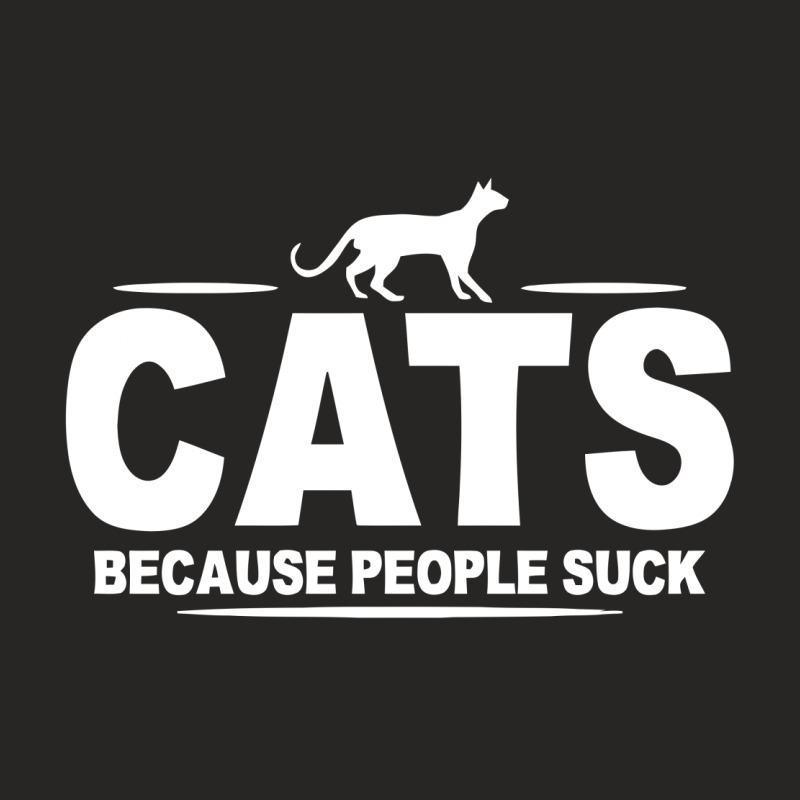 Cats   Because People Suck Ladies Fitted T-Shirt by reeee3z | Artistshot