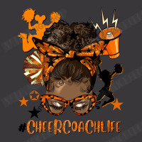 Afro Messy Bun Cheer Coach Life Orange And Black Ladies Curvy T-shirt | Artistshot