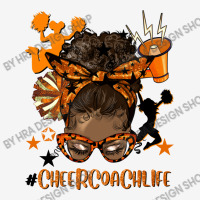 Afro Messy Bun Cheer Coach Life Orange And Black Ladies Polo Shirt | Artistshot