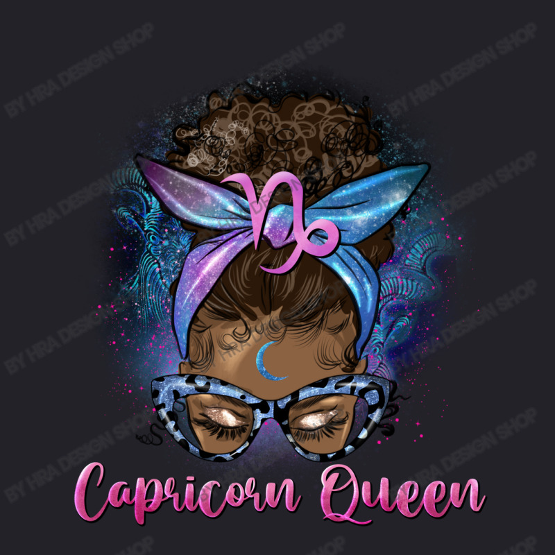 Afro Messy Bun Capricorn Queen Unisex Sherpa-lined Denim Jacket | Artistshot