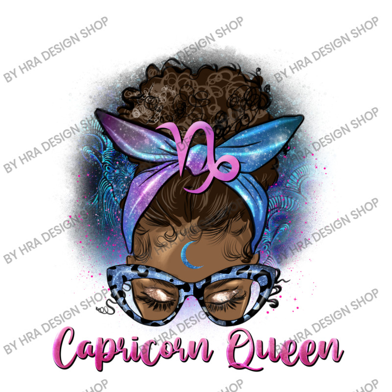 Afro Messy Bun Capricorn Queen 3/4 Sleeve Shirt | Artistshot