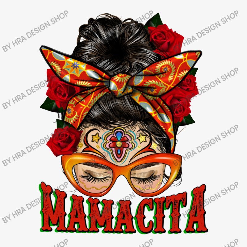 Latina Messy Bun Mamacita Ladies Fitted T-Shirt by HRA Design Shop | Artistshot