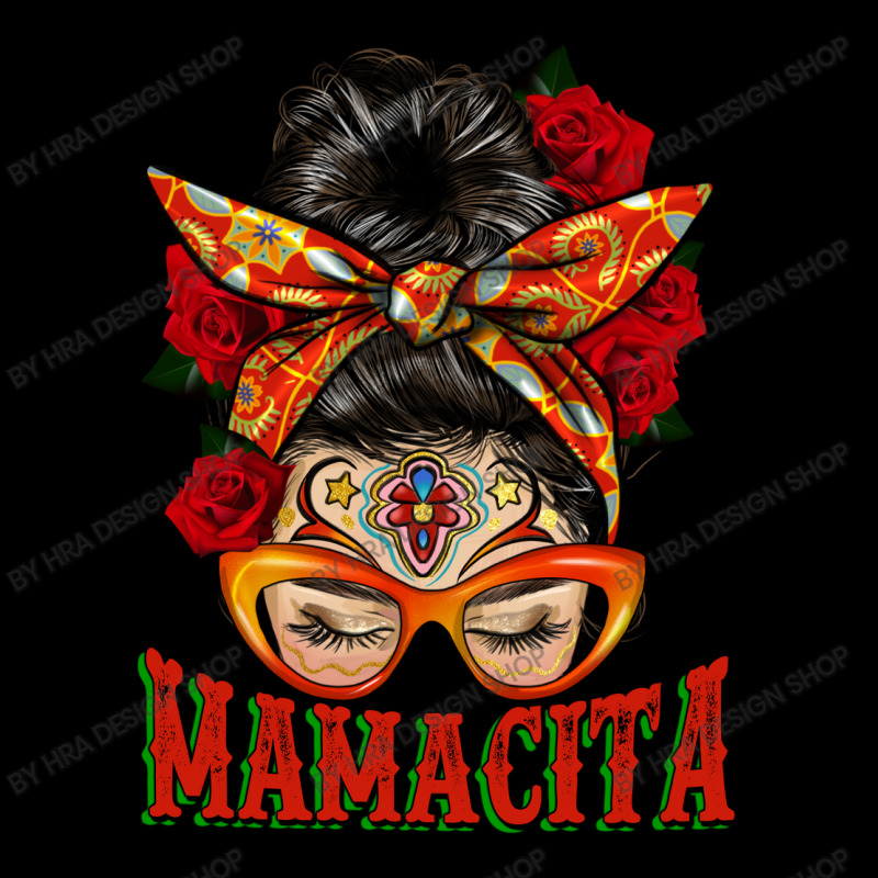 Latina Messy Bun Mamacita Legging by HRA Design Shop | Artistshot