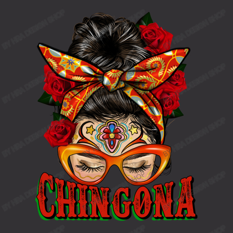 Latina Messy Bun Chingona Vintage Hoodie by HRA Design Shop | Artistshot