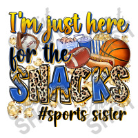 Im Just Here For The Snacks Sports Sister V-neck Tee | Artistshot