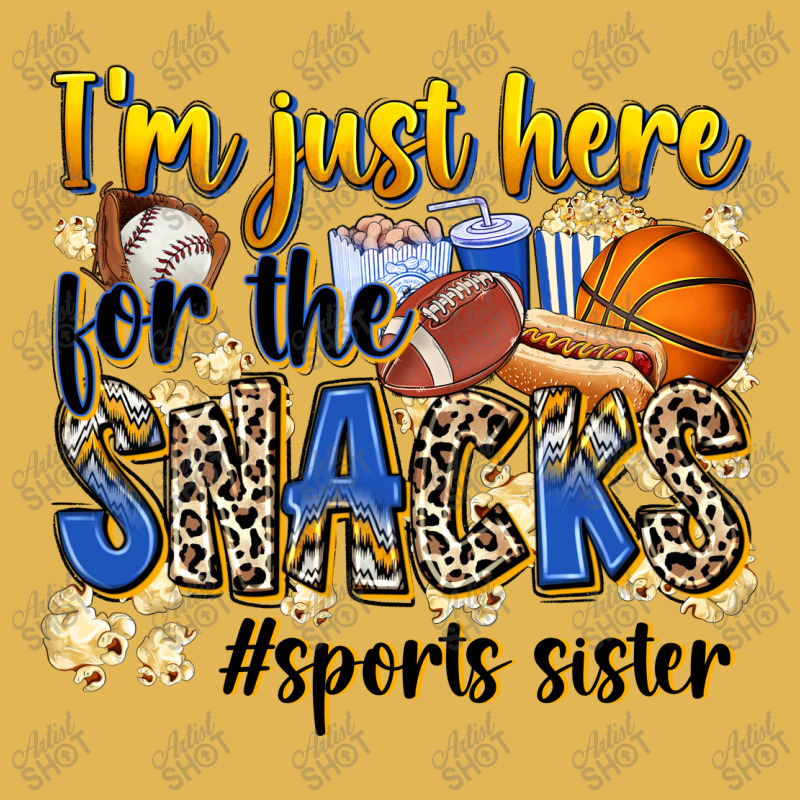 Im Just Here For The Snacks Sports Sister Vintage Hoodie And Short Set | Artistshot