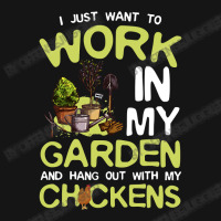 Chicken Cock I Just Want To Work In My Garden And Hang Out Chicken Quo Mesh Cap | Artistshot