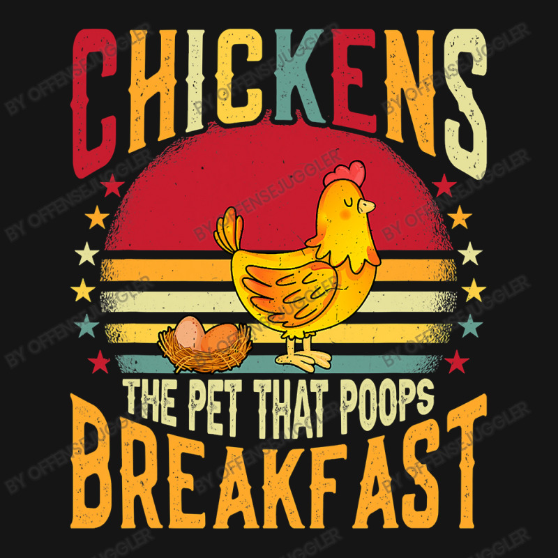 Chicken Cock Chickens The Pet That Poops Breakfast Sarcastic Chicken 9 Mesh cap by offensejuggler | Artistshot