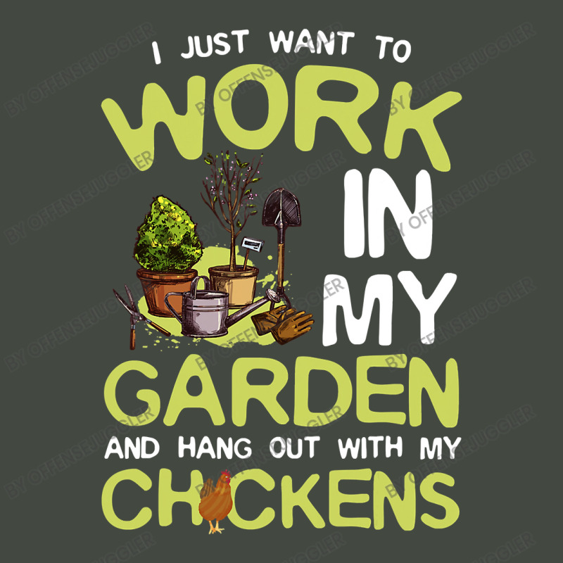 Chicken Cock I Just Want To Work In My Garden And Hang Out Chicken Quo Trucker Cap by offensejuggler | Artistshot