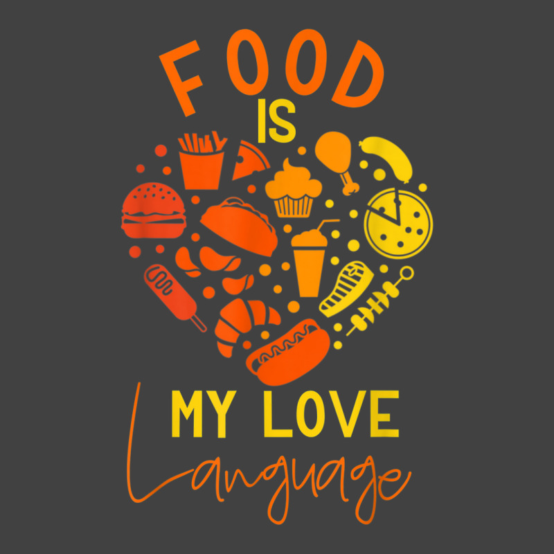 Cook Chef Foodie Retro Food Is My Love Language Vintage T-Shirt by LemonJack | Artistshot