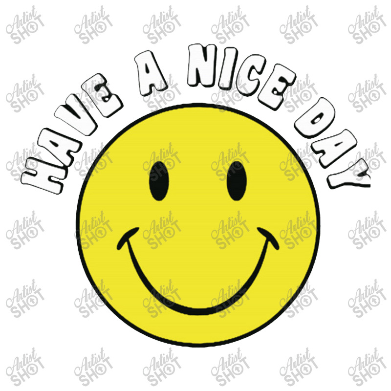 Retro Have A Nice Day Smile Happy Face Debie Paper Bag - 10 X 5 X 13 | Artistshot