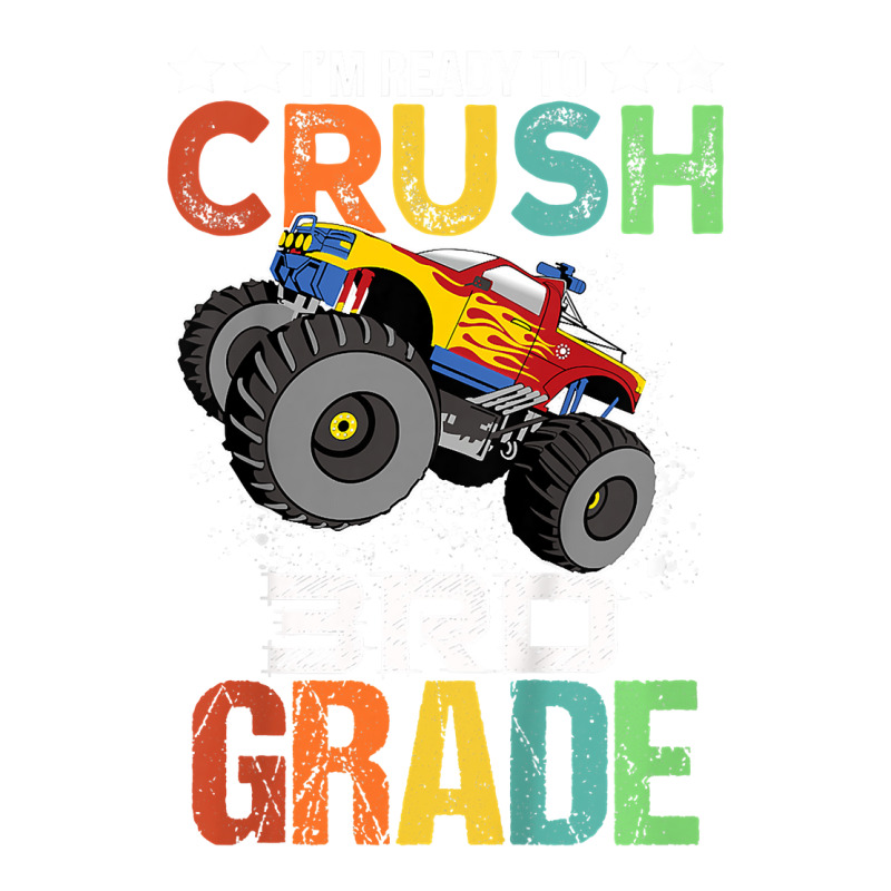 Kids Ready To Crush 3rd Grade Monster Truck Boys Back To School T Shir 