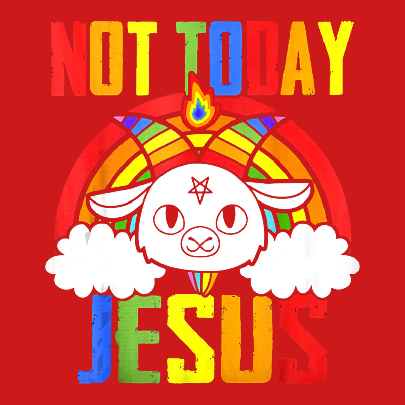 Not Today Jesus Unicorn Satan Goat Satanic Rainbow Satanism Tank Top Baseball Cap by adam.troare | Artistshot