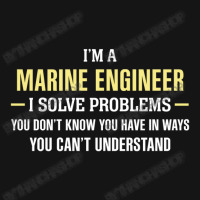 Marine Engineer I Solve Problems Funny Gift Mesh Cap | Artistshot