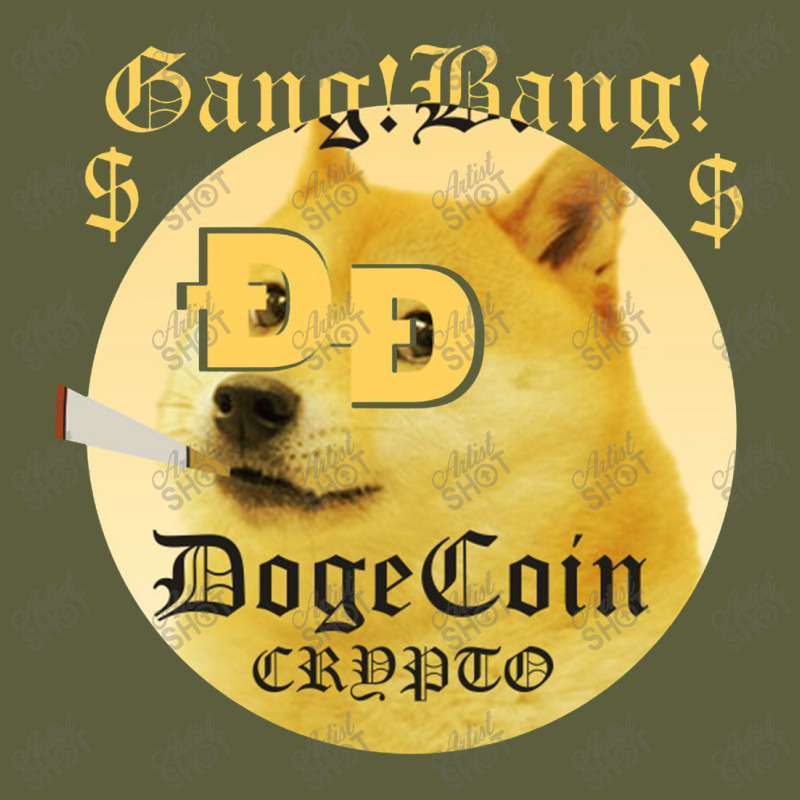 Dogecoin Crypto Gang! Bang! Camo Snapback | Artistshot