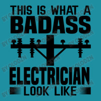 Funny Electrician This Is What Badass Electrician Look Like Flat Bill Snapback Cap | Artistshot