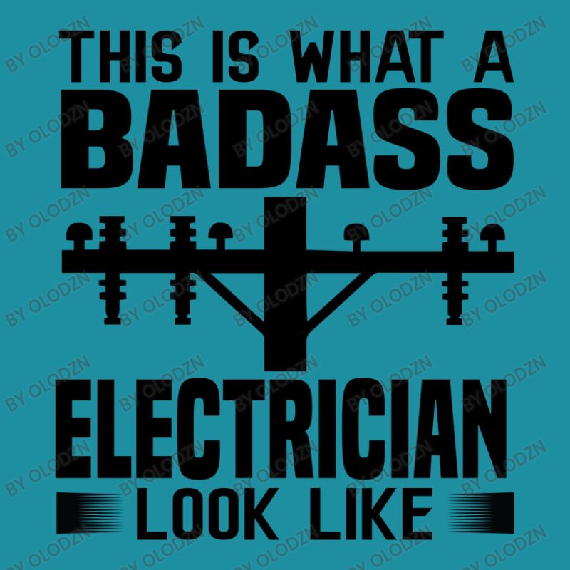 Funny Electrician This Is What Badass Electrician Look Like Flat Bill Snapback Cap by Olodzn | Artistshot