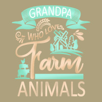 Farm Animals T  Shirt Grandpa Who Loves Farm Animals  Cow Pig Goat Lov Flat Bill Snapback Cap | Artistshot