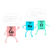 Salt And Copper Police Chemistry Pun Funny Gift Nerd Geek T Shirt Mart Paper Bag -13 X 7 X 17 | Artistshot