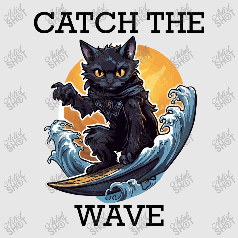 Black Cat Surfing - Catch The Wave (black Letterin Hoodie & Jogger set by velvetroom | Artistshot