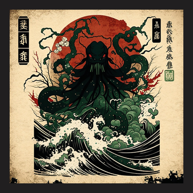 Cthulhu Wave T-shirt | Artistshot