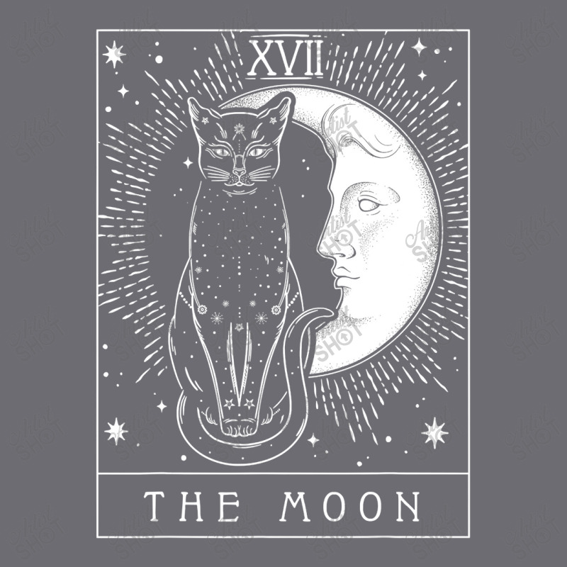 Ta.rot Card Crescent Moon And Cat Graphic T Shirt Mesh cap by good0396 | Artistshot