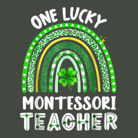 One Lucky Montessori Teacher Rainbow St Patrick’s Day T Shirt Trucker Cap | Artistshot