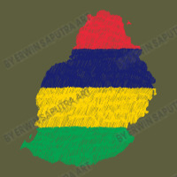 Mauritius Map Flag Drawing Line Art Camo Snapback | Artistshot