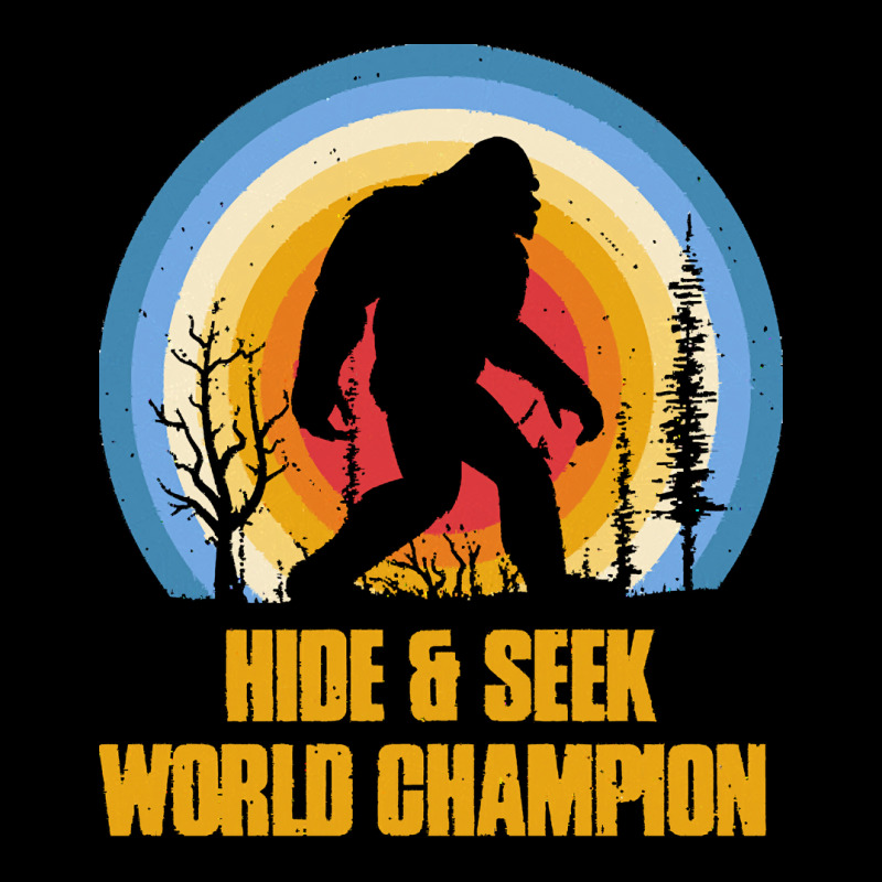 Bigfoot Hide And Seek T  Shirt Retro Bigfoot Hide And Seek World Champ Camo Snapback by dmorissette903 | Artistshot