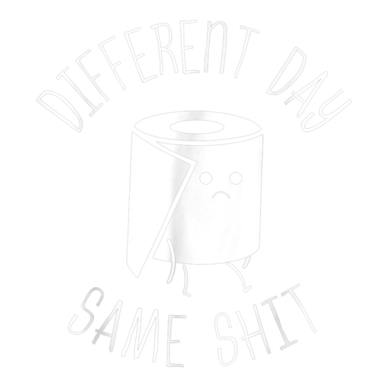 Different Day Same Shit Bathroom Gag T Shirt Debie Paper Bag - 10 X 5 X 13 | Artistshot