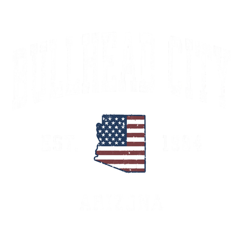 Bullhead City Arizona Az Vintage American Flag Sports Design Sweatshir Mart Paper Bag -13 X 7 X 17 | Artistshot