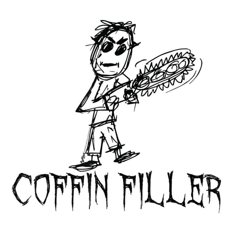 Coffin Filler Halloween Costume Word Design T Shirt Take Out Paper Bag - 14 X 10 X 15 1/2 | Artistshot