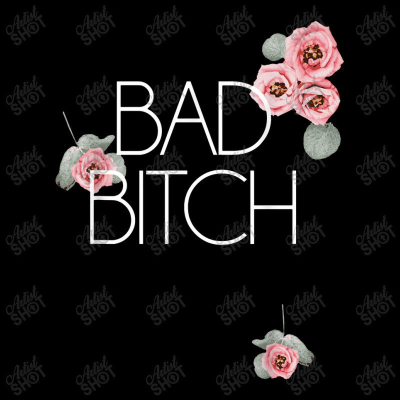 Salty Floral Bad Bitch Flower Swear Words Adjustable Cap | Artistshot