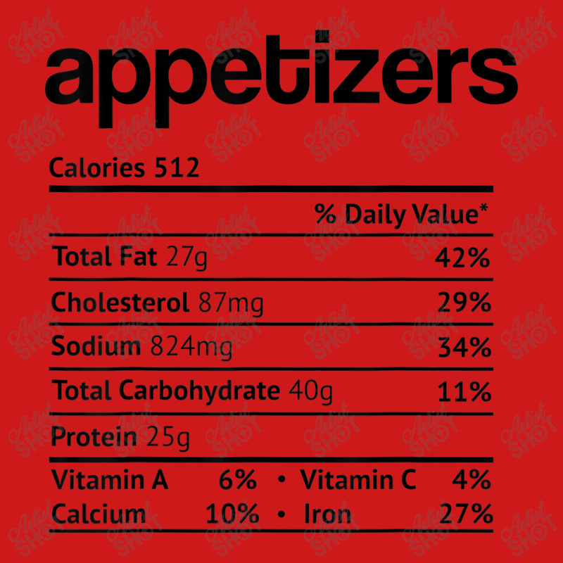 Appetizers Nutrition Facts Funny Thanksgiving Christmas Food Baseball Cap by Yuh2105 | Artistshot